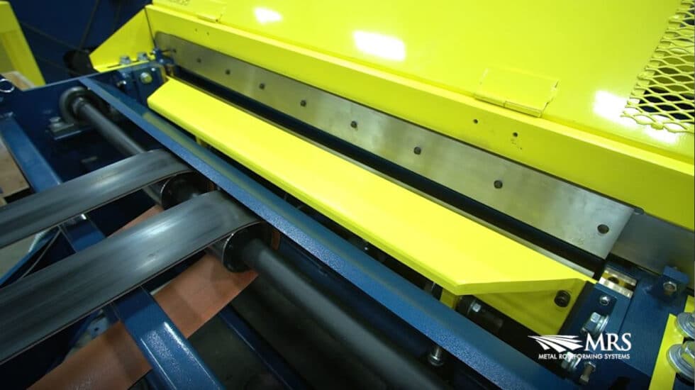 Shear Blade Adjustment Video MRS Metal Rollforming Systems